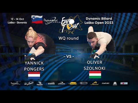 Day 2  Yannick Pongers against Oliver Szolnoki Dynamic Billard EuroTour Laško Open 2023 Slovenia