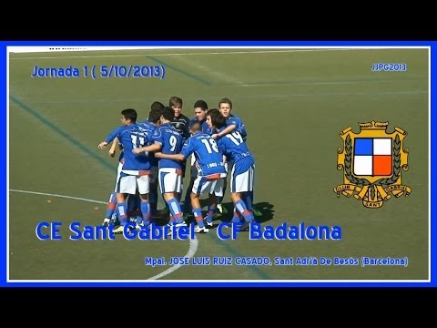 2013-14 Cadete Preferente - J1 - CE San Gabriel-CF Badalona 0-0 (Sonido Ambiente)
