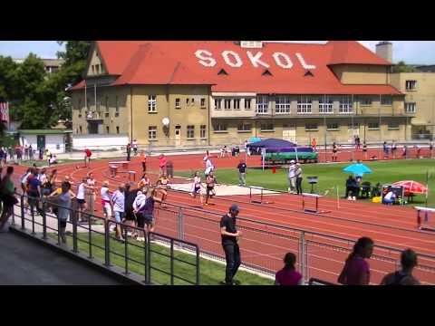 20150614 3.kolo I.ligy Beroun 100m FB ženy