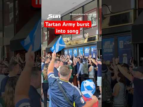 Boisterous Tartan Army Fans Get The Party Started Outside Boston Bar