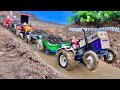 Swaraj 744 FE Tractor Stuck in mud  pulling by Hmt 5911 | Mahindra 575 Di | 4WD Tractor | Trolly JCB