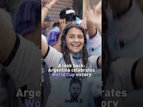 Argentina celebrates World Cup victory