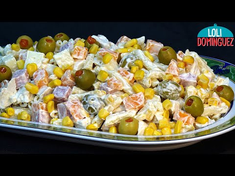 ENSALADA DE VERANO CON PASTA, FÁCIL Y DELICIOSA. Esta receta es ideal para el verano. Loli Domínguez