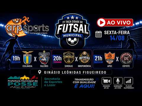 2ª TAÇA MUNICIPAL DE FUTSAL - POSSE-GO - AO VIVO COM IMAGENS