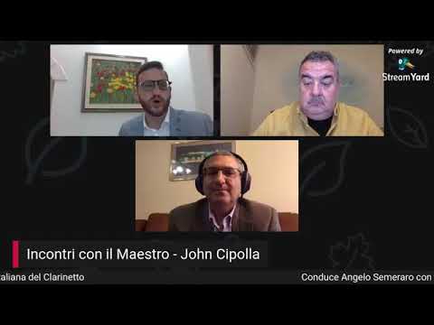 INCONTRI CON IL MAESTRO: John Cipolla - ClarinetOnline 29 maggio 2020