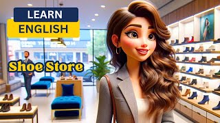 Real English Conversations | At the Shoe Store | Learning English by conversation