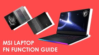 MSI Laptop Keyboard FN Function Guide