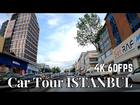 Car tour in Istanbul From Ümraniye to Sancaktepe | 4k 60fps #driving