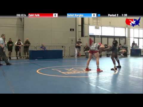 Cohl Fulk vs. Sahid Kargbo at 2013 Junior Nationals - FILA - FS