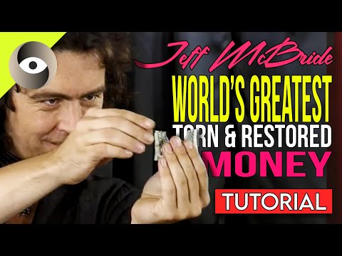 How to do the worlds best torn and restored bill!! | Saturday Sorcery Jeff McBride tutorial