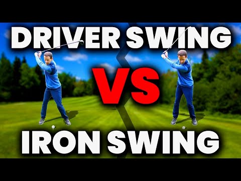 The DIFFERENCE - DRIVER SWING Vs IRON SWING in crazy detail
