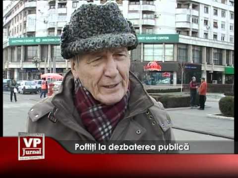 Poftiţi la dezbaterea publică