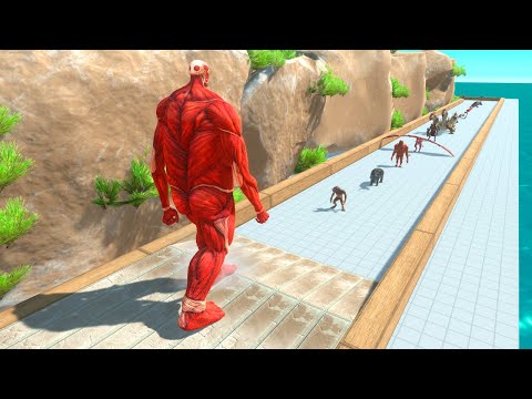 Colossal Titan vs All Units in ARBS - Animal Revolt Battle Simulator