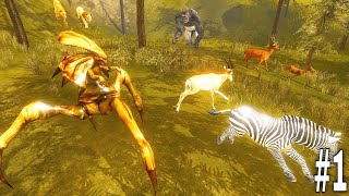 Creepy Alien Simulator - Animals Battle | Wild Animals | RKM Gaming | Animals Simulator | #1