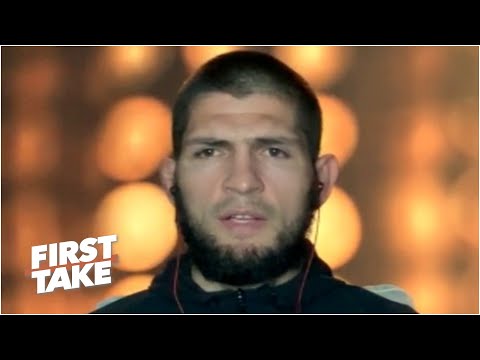 努爾馬戈梅多夫(Khabib Nurmagomedov)在UFC 254中對陣賈斯汀-蓋斯傑(Justin Gaethje)的比賽進行了預演。 (Khabib Nurmagomedov previews fight vs. Justin Gaethje at UFC 254 | First Take)