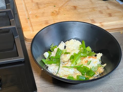 Vegetarian "Tuna" Rice & Cheese Melt using Soya Tuna. Far better than you'd think...