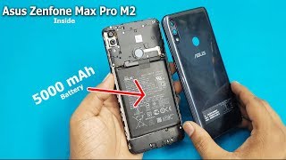 Asus Zenfone Max Pro M2 Open Back Panel - Battery Disconnecting || Zenfone Max Pro M2 Disassembly