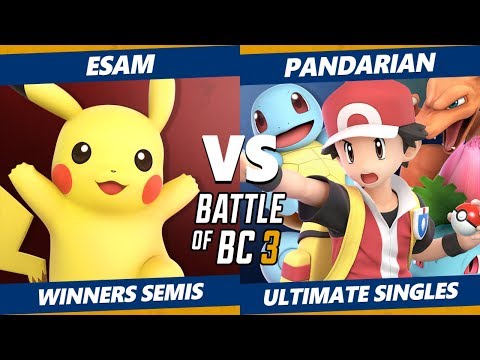 Smash Ultimate Tournament - Esam (Pikachu) Vs. Pandarian (Pokemon Trainer) BoBC3 SSBU Winners Semis