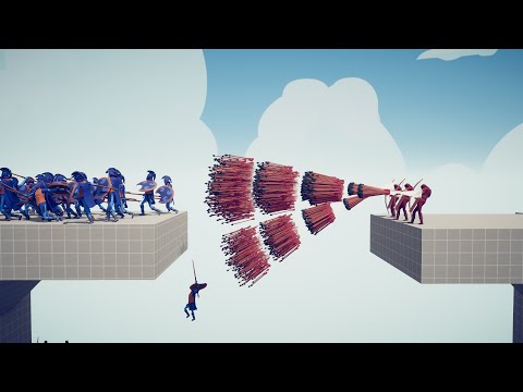 GOD ARCHERS TRIO vs 100x UNITS - Totally Accurate Battle Simulator TABS