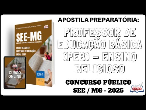 Apostila Professor de Ensino Religioso - Concurso Público SEE / MG - 2025