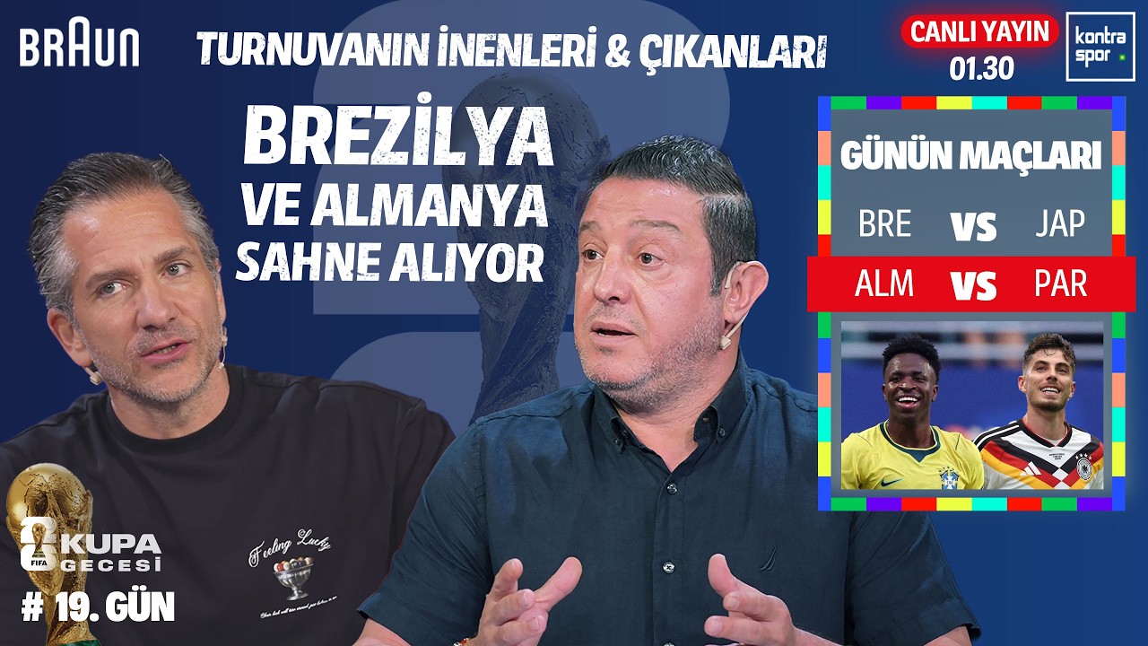 🔴 CANLI | Brezilya - Japonya, Almanya - Paraguay | Nihat Kahveci, Nebil Evren | Kupa Gecesi #18