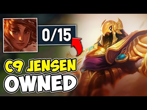 MAKING C9 JENSEN GO 0/15 IN SOLO QUEUE (HE WAS SO TILTED) - League of Legends