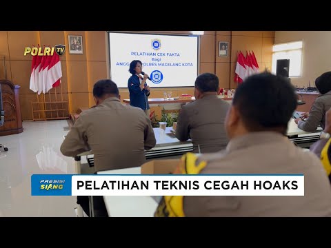 POLRES MAGELANG KOTA GANDENG MAFINDO DALAM PELATIHAN CEGAH HOAKS