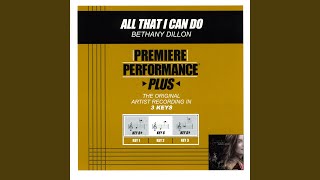 All That I Can Do (Performance Track In Key Of Db)