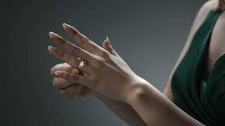 Agape Diamonds Exquisite Lab-Grown Emerald Cut Three-Stone Engagement