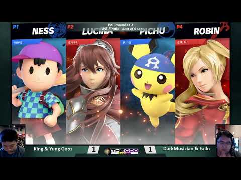 Poi Poundaz 2 Teams: SSBU - WF - Falln + DarkM vs King + Yung Goos