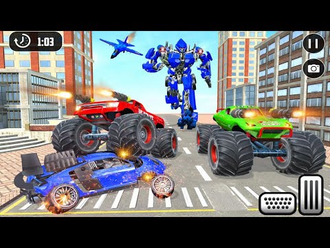 US Police Monster Truck Robot Android Gameplay