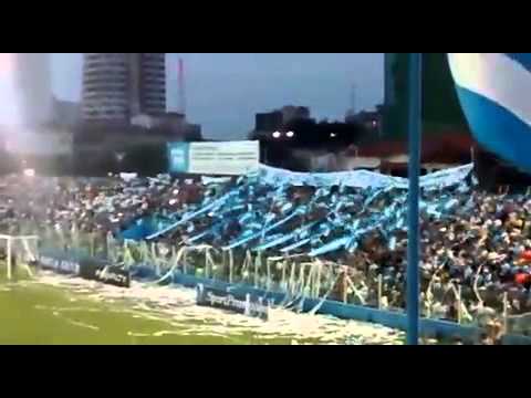 "BAC - Alma Celeste. Entrada do time em campo." Barra: Alma Celeste &bull; Club: Paysandu