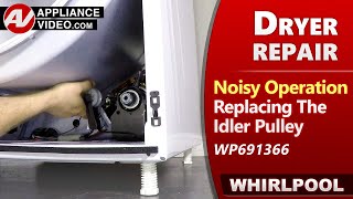 Dryer Idler Pulley Diagnostic and Repair by Factory Technician — Drum Not Turning, Making Noise