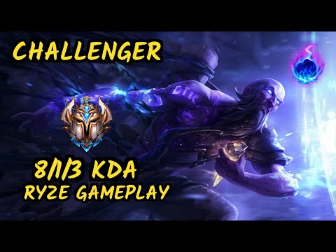 KZ Rascal (RYZE) vs HECARIM - 8/1/3 KDA TOP CHALLENGER GAMEPLAY - KR