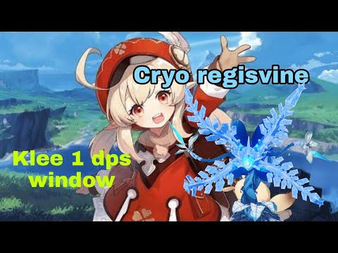 F2P Klee dps. One dps window CRYO REGISVINE |GENSHIN IMPACT 1.6