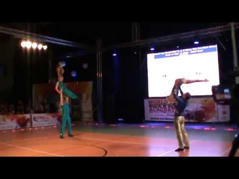 KORKUNOV CHETOVA, MICHALICKA HLAVACKOVA-SemiFinal Bclass-WorldCup R'N'R ACROBATIC Kraków 12.04.2014