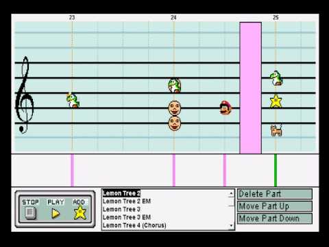 Fool's Garden - Lemon Tree on Mario Paint Composer (With Lyrics)