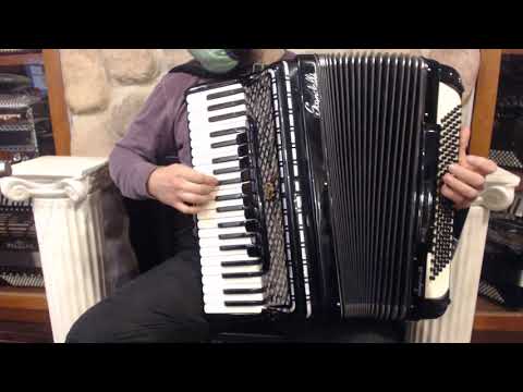 4606 - Black Scandalli Super VI "4S" Vintage 1960s Piano Accordion LMMH 41 120