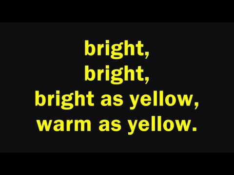The Innocence Mission - Bright As Yellow (Lyrics on Screen)
