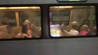 preview picture of video 'Aruna & Hari Sharma in Blue Line Metro Pentagon City to McPherson, Washington DC, USA Jun 13, 2014'