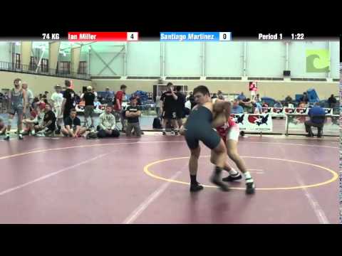 Men`s Freestyle 74 KG Ian Miller vs. Santiago Martinez