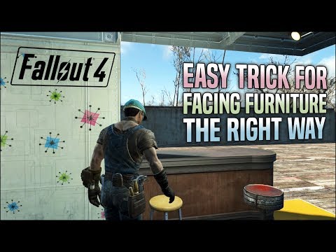Simple Trick to Face Furniture the Right Way 💺 Fallout 4 No Mods Shop Class