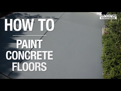 How To Paint Concrete Floors - Bunnings Warehouse