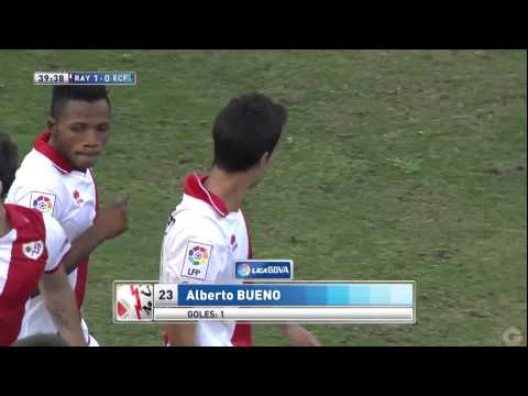 Gol de Alberto Bueno (1-0) en el Rayo Vallecano - Elche CF | HD | 19/08/2013