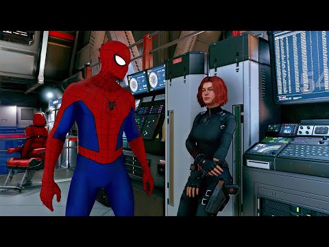 Marvel's Avengers Spider Man Had A Crush On Natasha and Hints A Symbiote Suit