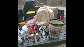 a relaxing Sponge Bath on the side of the road. After A Long Days Work Powed by FORD