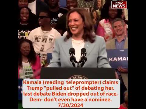 Kamala *BRAGGING* about record on immigration, Awkward just a second