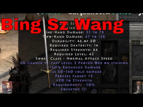 D2R Unique Items - Bing Sz Wang (Dacian Falx)