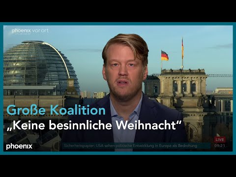 Große Koalition: phoenix nachgefragt mit Martin Greive am 08.12.25