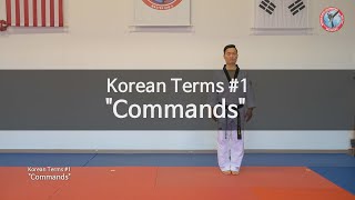 Korean Terms #1 Commands